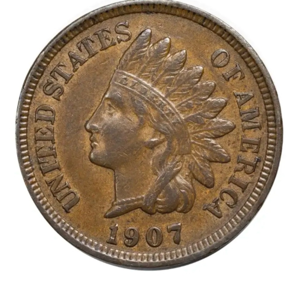 Vintage Indian Head Cent Coin 1907